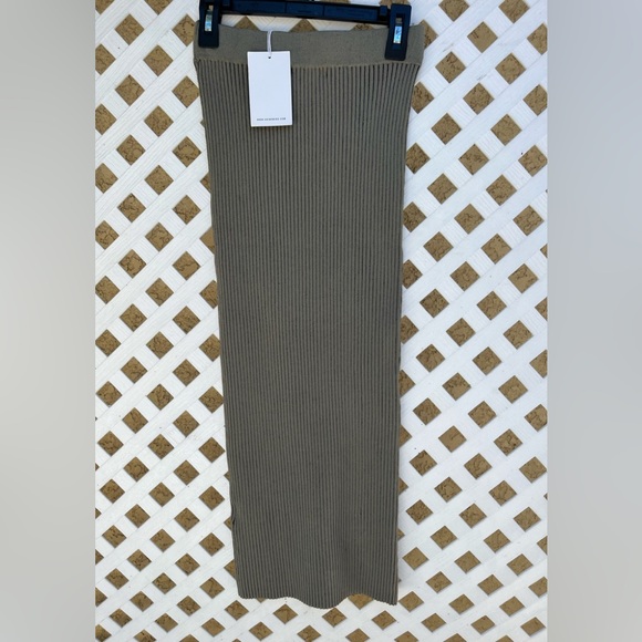 Anine Bing Julian Ribbed Skirt grey  Size XS/TP NWT - Picture 2 of 4